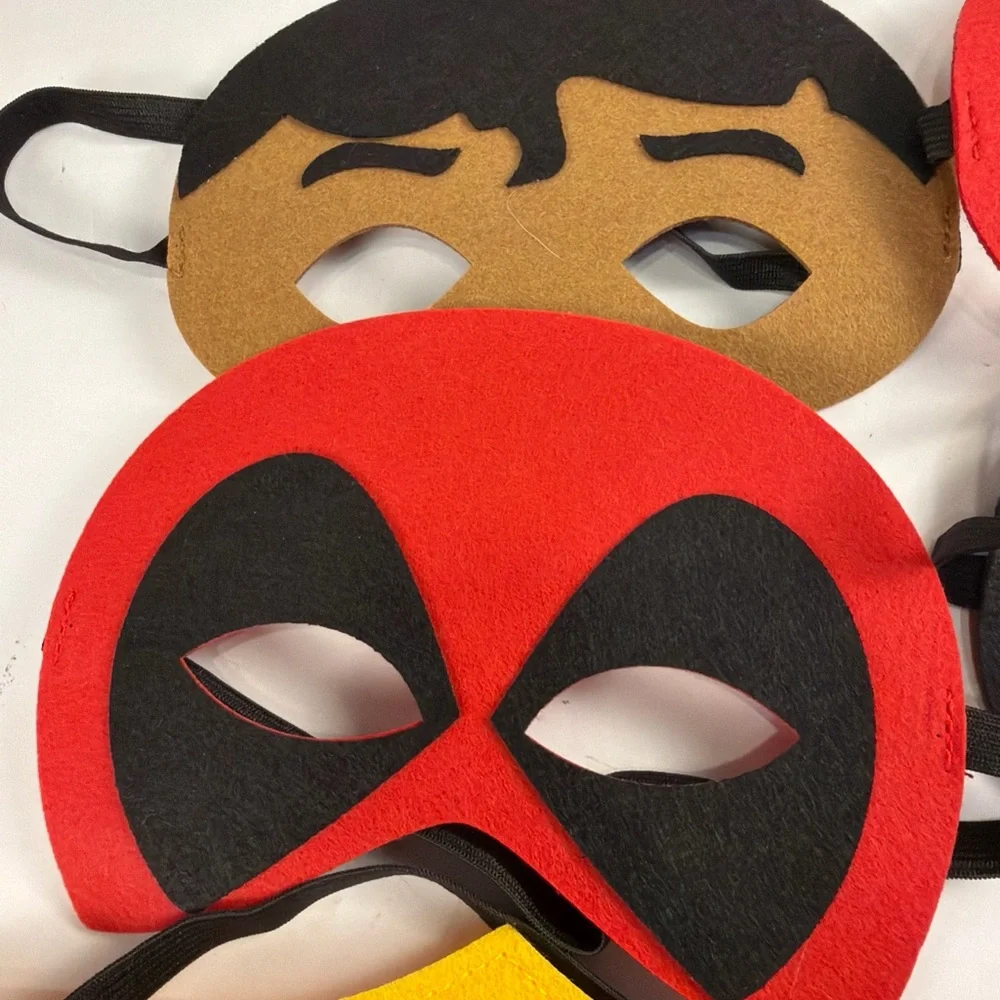 10 Felt Superhero Avengers Masks cosplay Party Favor - Picture 4 of 6